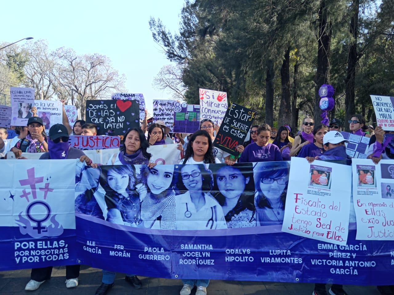 Mujeres marchan en San Luis Potosí para exigir justicia y alto a la ...